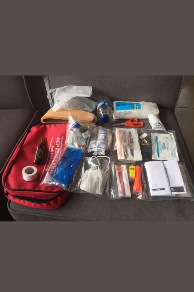 Deprem Çantası Acil Durum Ilk Yardım Kiti Seti -33 Parça