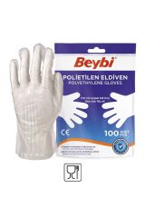 Beybi PET (Polietilen) Eldiven poşet 100'lük  10 paket