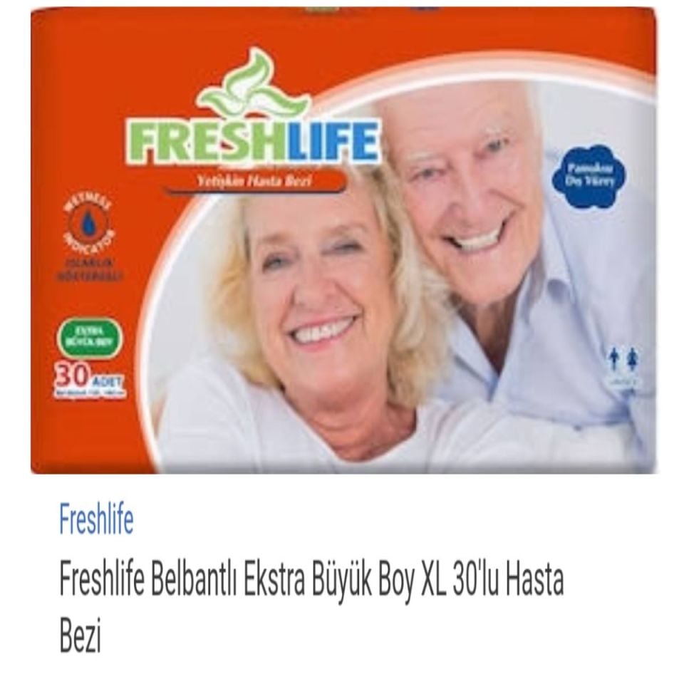 Freshlife Bez XL Bel bantlı 30'lu