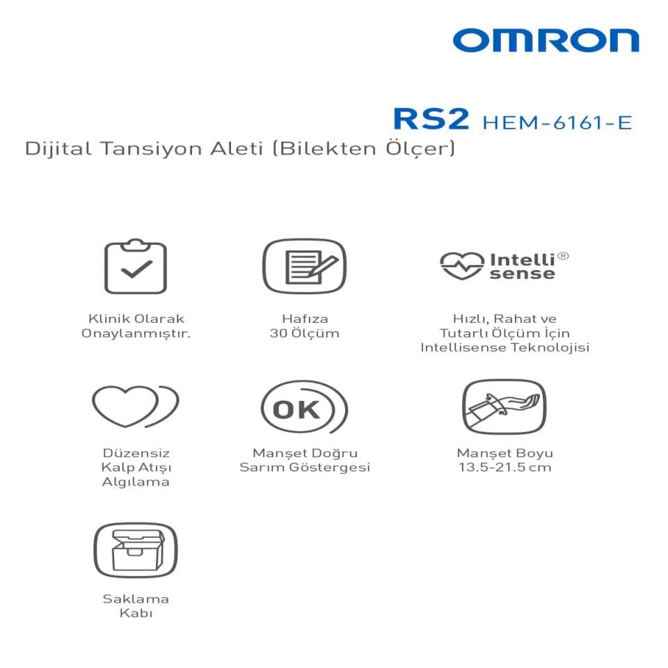 Omron RS2 Bilekten Ölçer Tansiyon Aleti