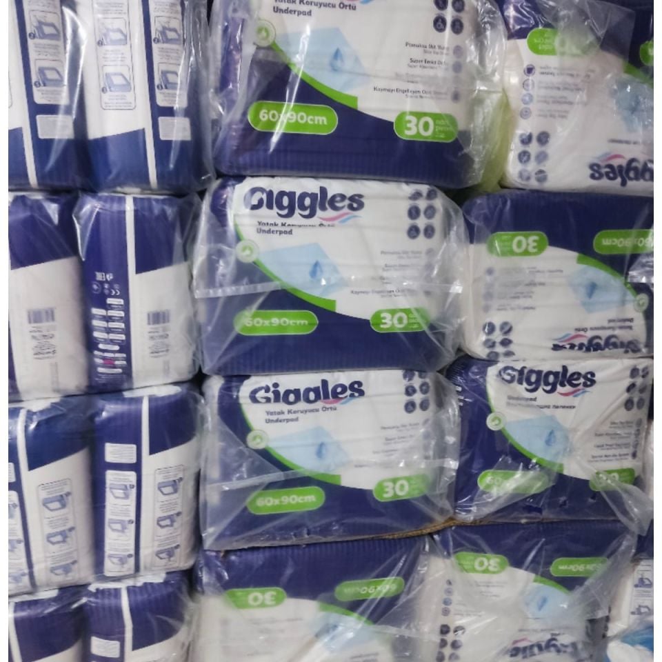 Gıggles Yatak Koruyucu serme bez 60x90 - 30'lu Paket