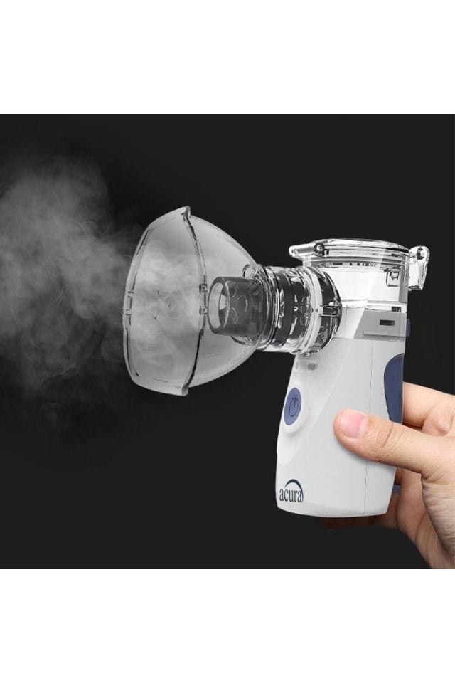 Pilli, USB Kablolu, Yetişkin ve Çocuk Maske Mesh Nebulizatör