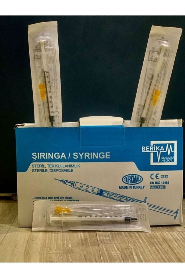 1 Cc Enjektör Iğneli Turuncu Uç 25g 0,50x25mm(50 Adet)