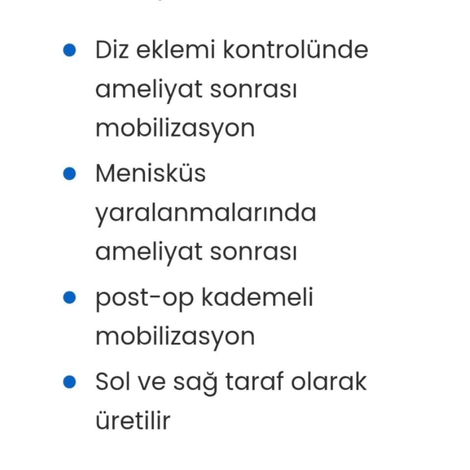 Uzun Ayarlanabilir(DERECE AYARLI) Dizlik
