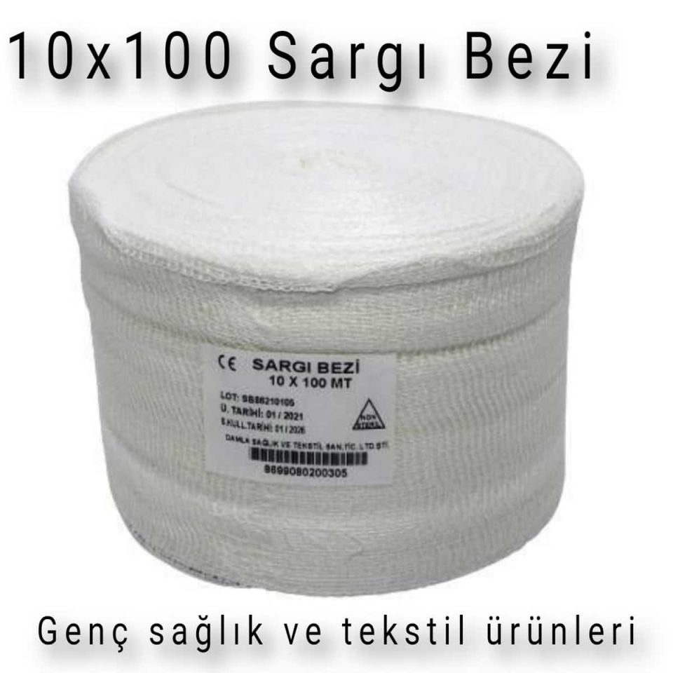Hidrofil Sargı Bezi 10cm X 100mt(3-Adet)