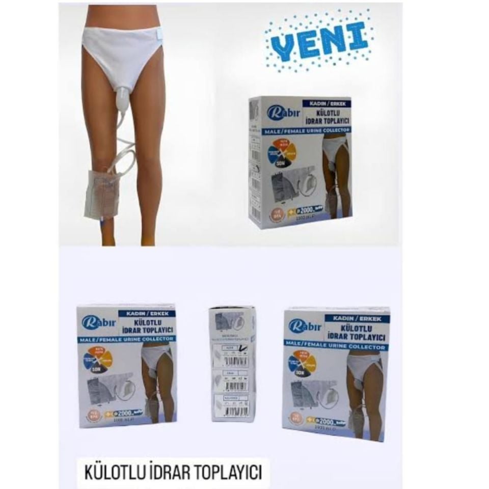 RABIR Külotlu idrar toplayıcı yaşlı erkek modeli