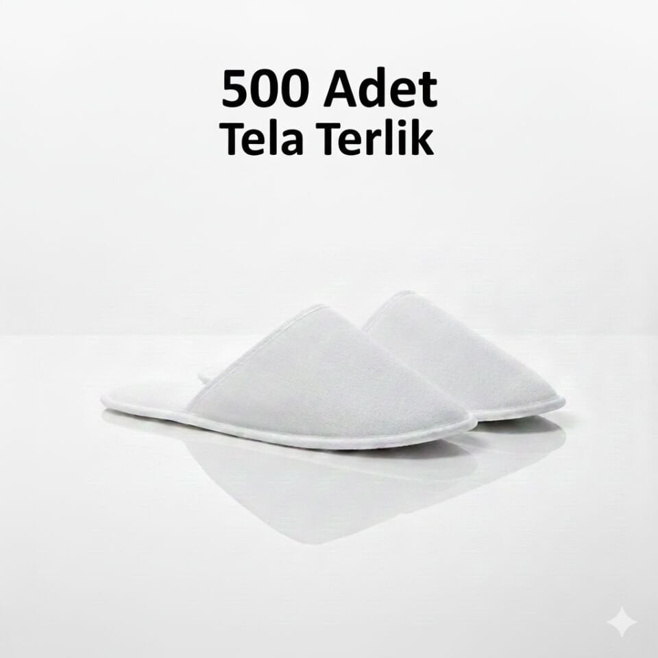 Tek Kullanımlık Lüx Tela Biyeli Terlik(500 Adet)