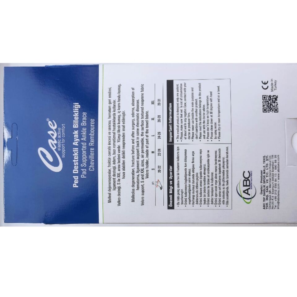 Ped Destekli Ayak Bilekliği
