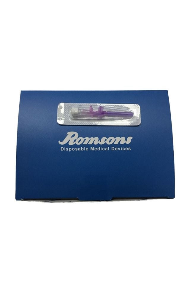 Romsons Mor Intraket,Kanül 26g( 1000-Adet)