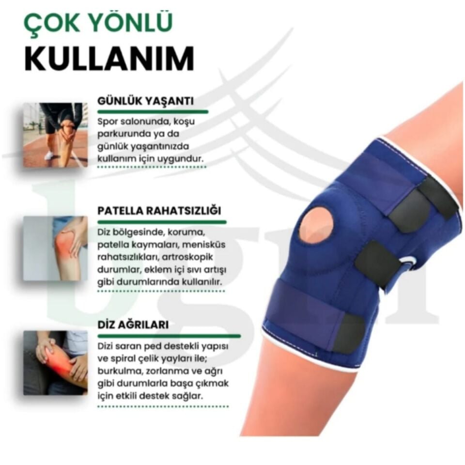 Fleksible Balenli Patella Destekli Dizlik