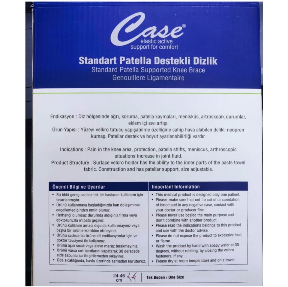 Standart Patella Destekli Dizlik