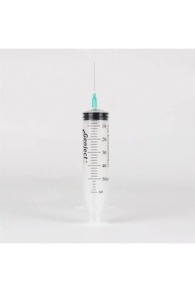 Genject 50 ml 3 Parça Yeşil İğneli Enjektör(50-Adet)