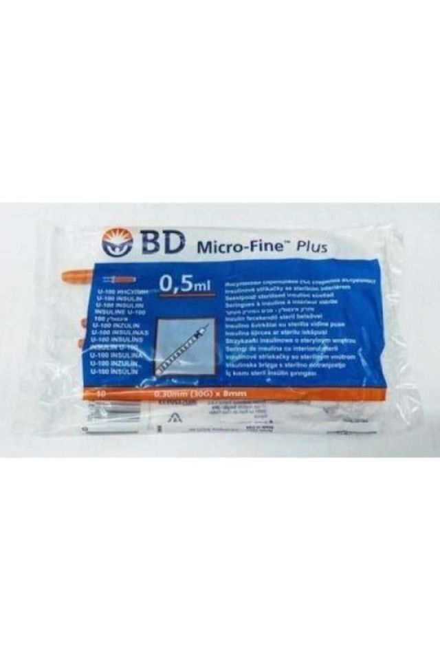 BD Micro-fine Plus Insülin Enjektörü 0,5 Ml 100'Lü (500-Adet)