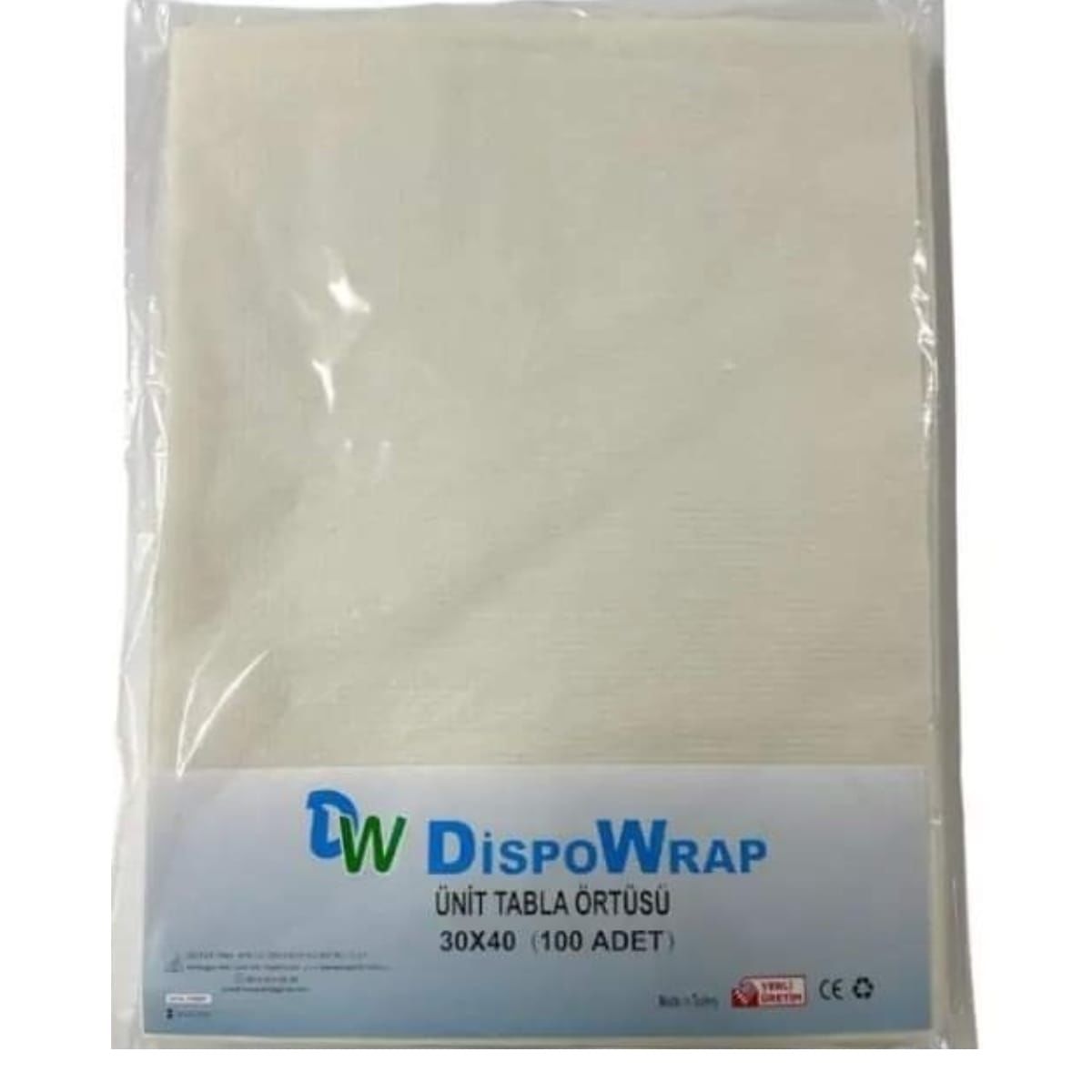 DENTAL UNİTE Tabla örtüsü 30x40 cm(100' Lü Paket)