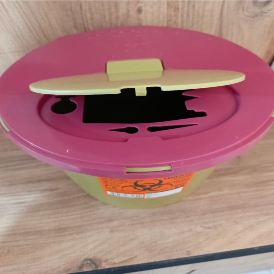 SHARP BOX,Tıbbi Atık Kovası Delici ve Kesici Atık (5 lt-10 Adet)