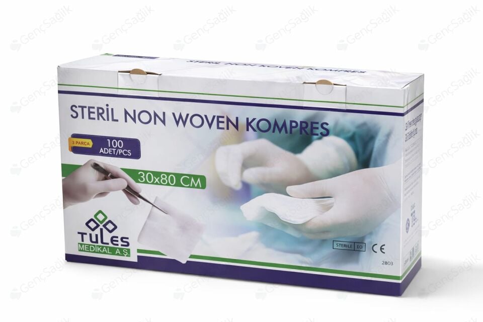 Tules Steril Gazlı Bez Kompres 30x80 cm