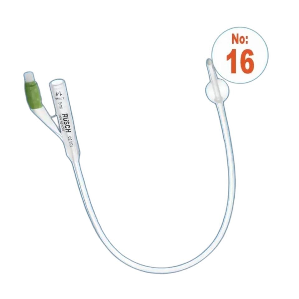 Rusch Silikon Foley Sonda Lateks-16 Numara