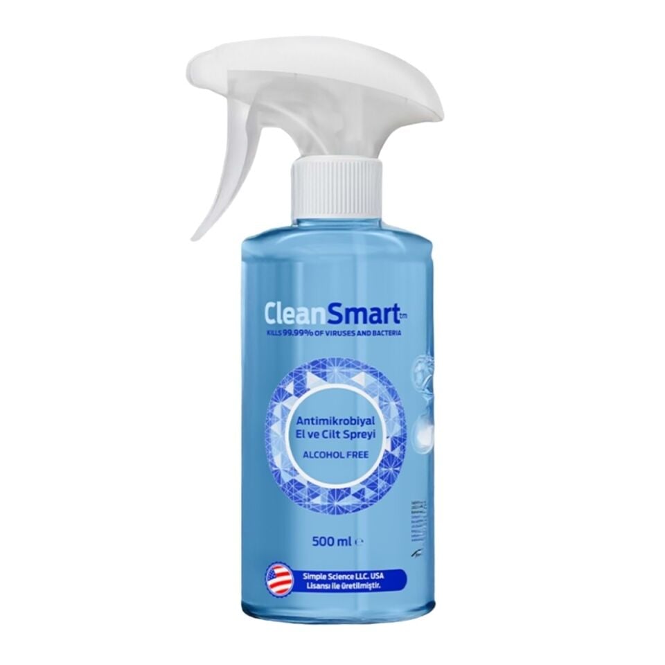 CleanSmart El ve Cilt Dezenfektan Spreyi 500 ml