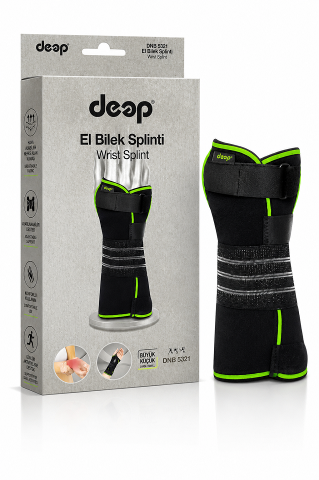 Deep El Bilek Splinti I Ayarlanabilir Destekli Bileklik