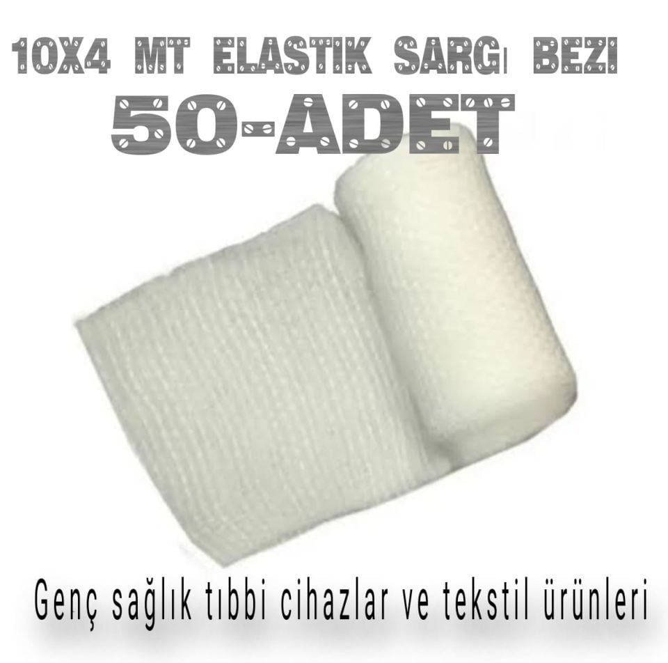 Elastik Sargı Bezi 10cmx4m (50-Adet)