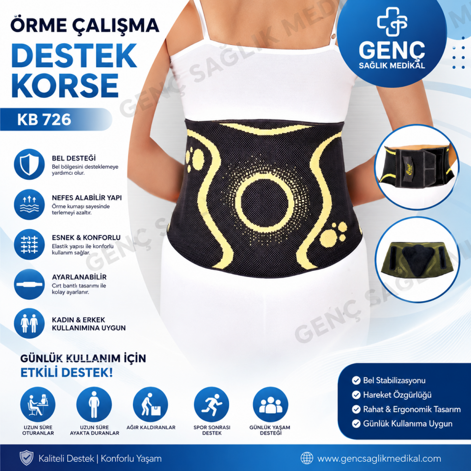 CASE Örme Çalışma Destek Korsesi KB 726
