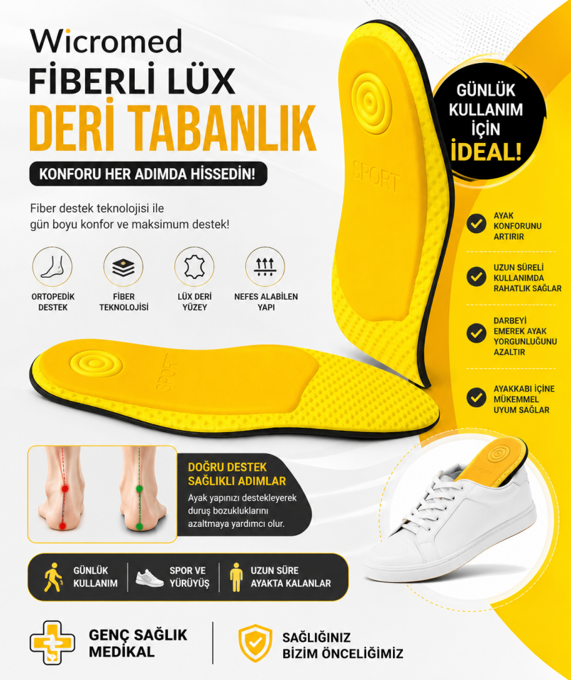 Wicromed Starphlex Fiberli Lüx Deri Tabanlık