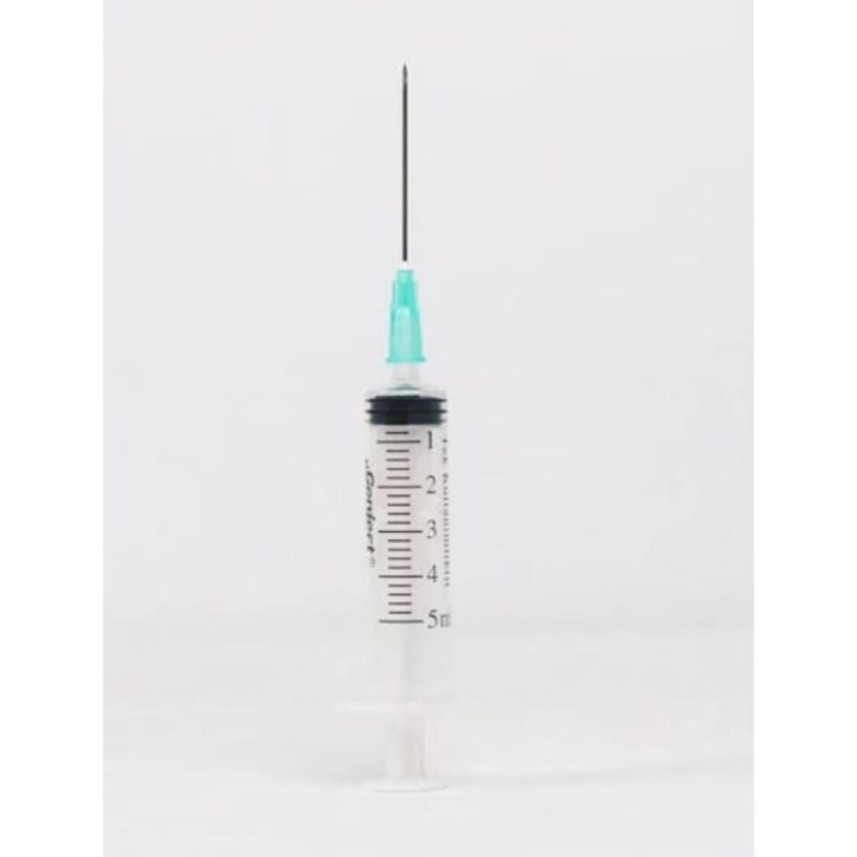 Genject 2,5 ml 3 Parça Yeşil İğneli Enjektör