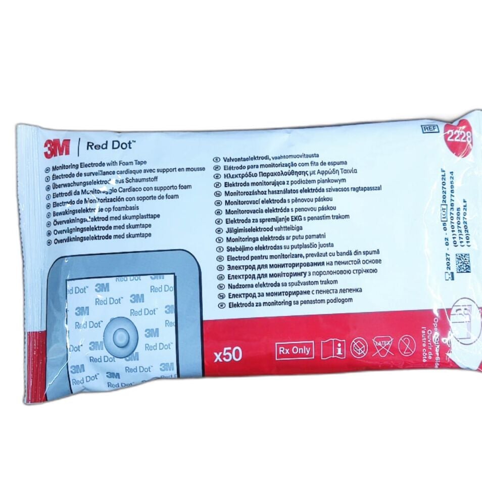 3M Red Dot Yetişkin  (Elektrod) 50'li Paket