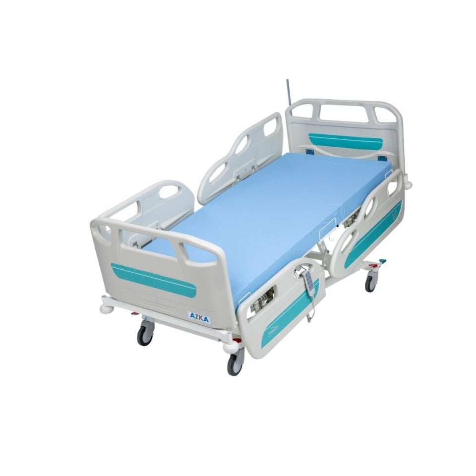 AZKA 4002 4 Motorlu ABS Korkuluklu Hasta Karyolası