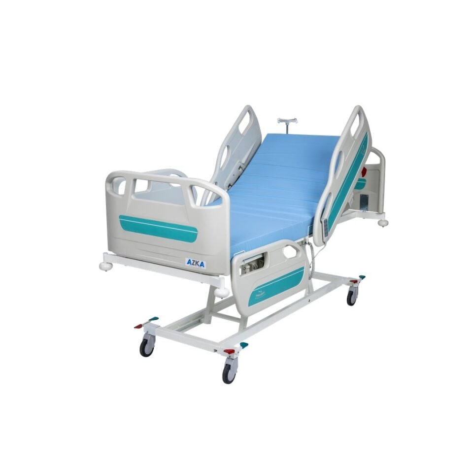 AZKA 4002 4 Motorlu ABS Korkuluklu Hasta Karyolası
