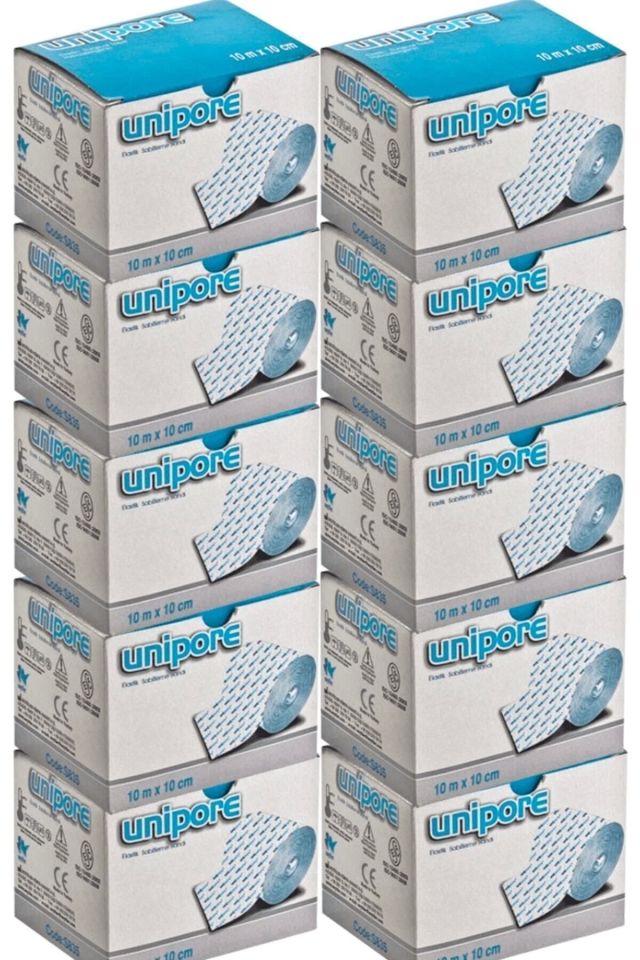 Ünipore Elastik Fix Flaster 10x10 cm | Sabitleme Bantı 10’lu