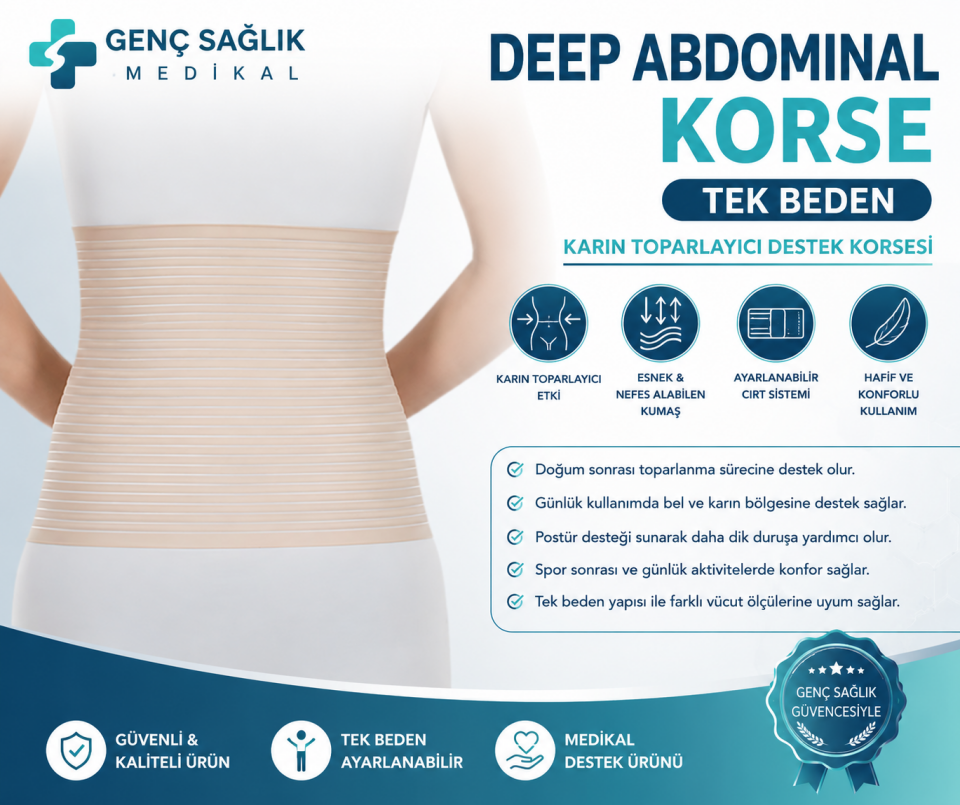 Deep Abdominal Korse Tek Beden Ayarlanabilir