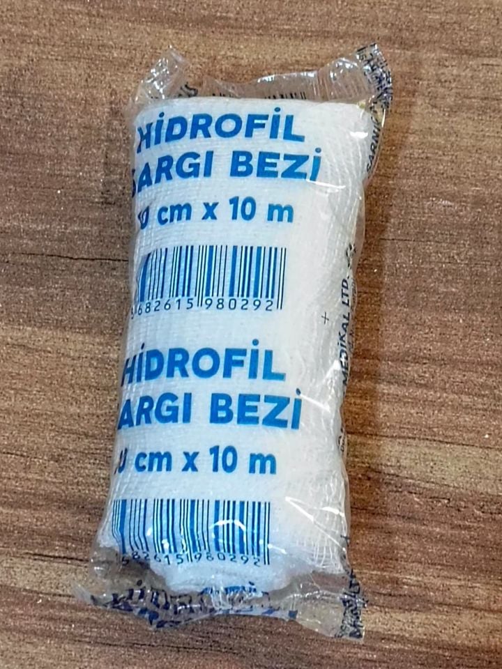 Hidrofil Sargı Bezi 10cm x 10m 10 Adet (Dermateks)