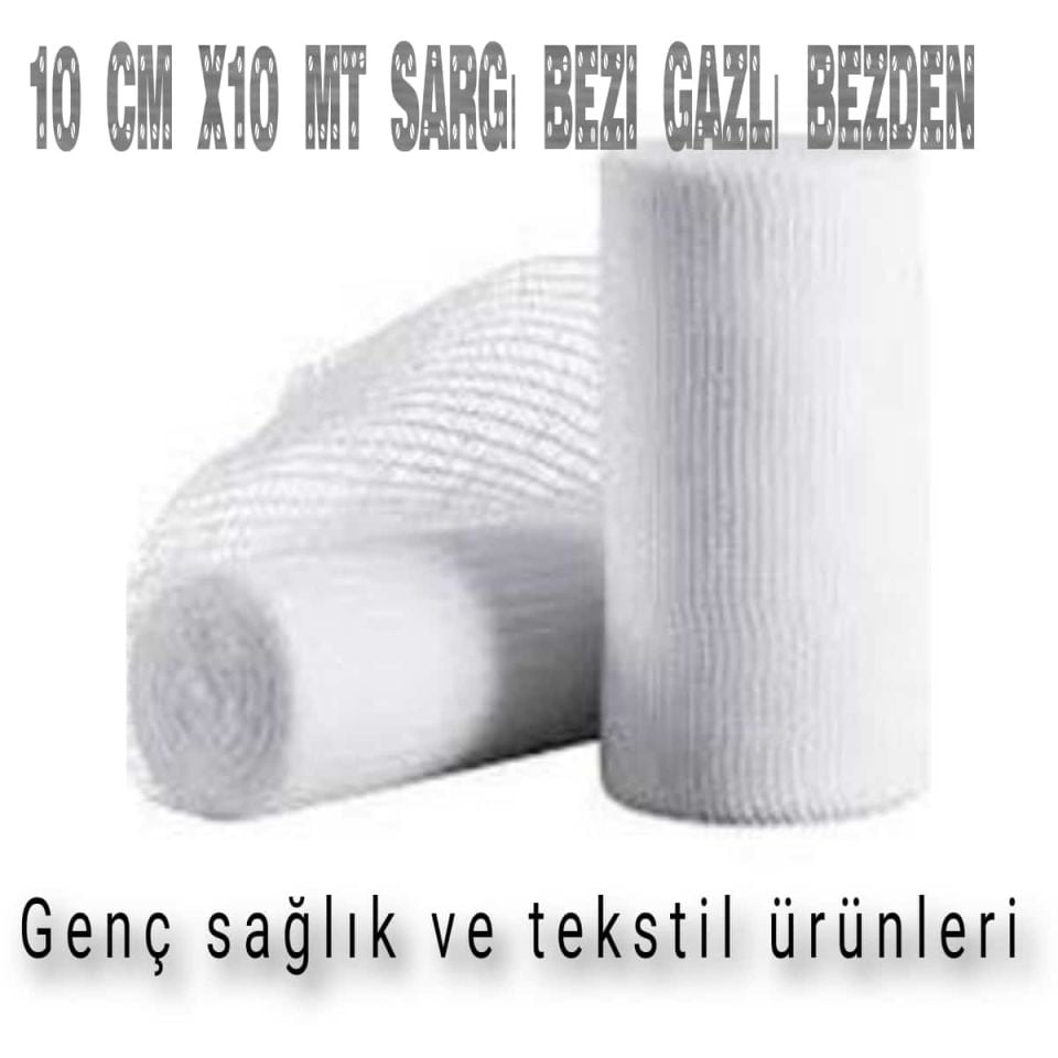 Hidrofil Sargı Bezi 10cm x 10m 10 Adet (Dermateks)