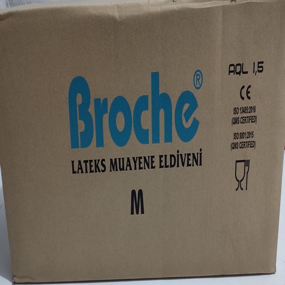 Lateks Muayene Eldiveni 1 KOLİ (BROCHE)