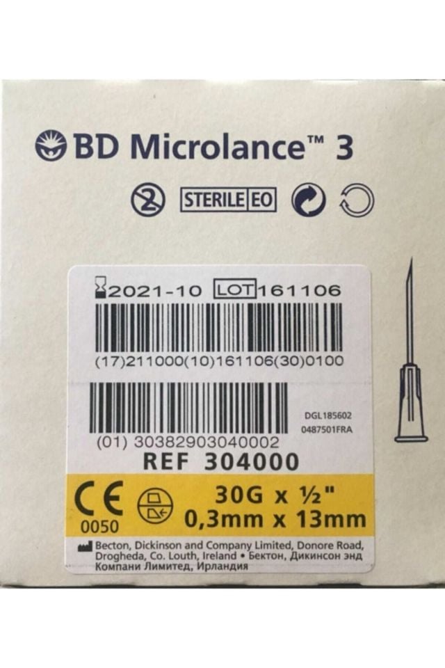 Bd Microlance Mezoterapi Iğnesi 30g 0,3mmx13mm(500 Adet )