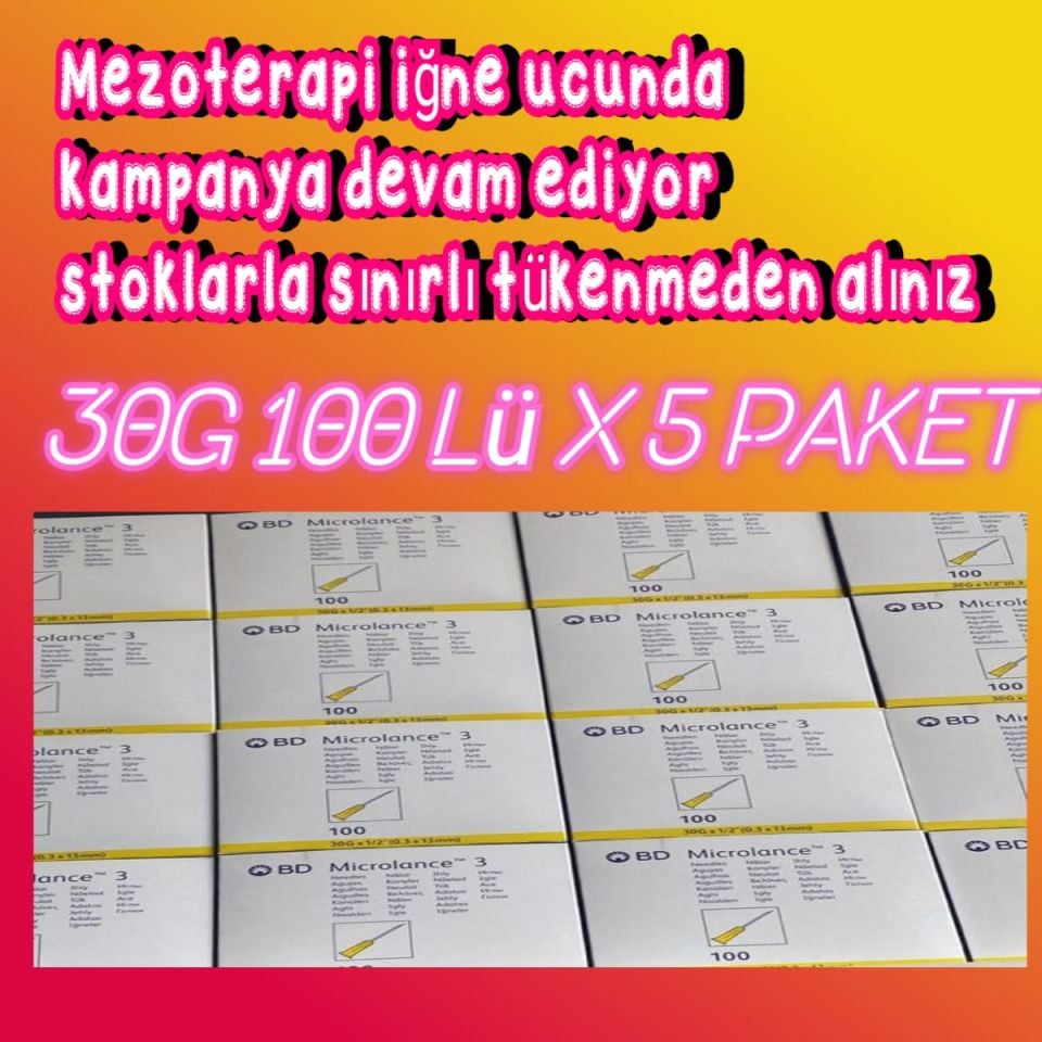 Bd Microlance Mezoterapi Iğnesi 30g 0,3mmx13mm(500 Adet )