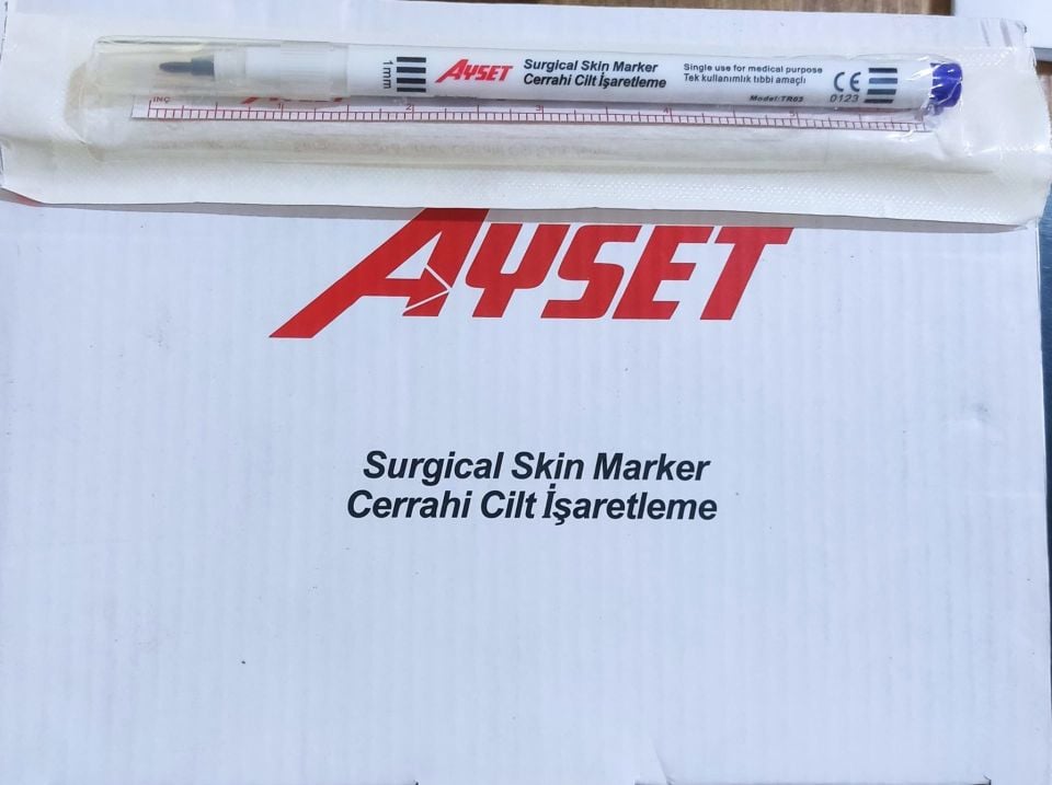 Cilt Işaretleme Yazı Kalemi Skin Marker( 10 Adet)