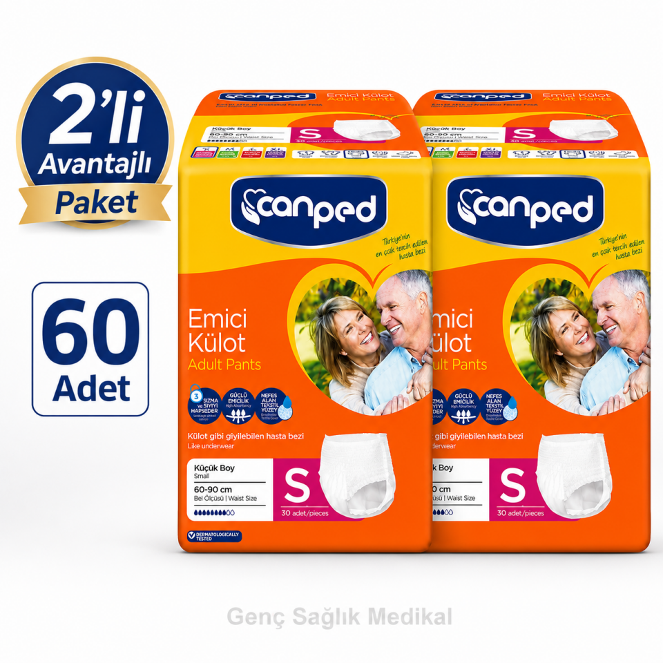 Canped Emici Külot Hasta Bezi 60'LI Paket