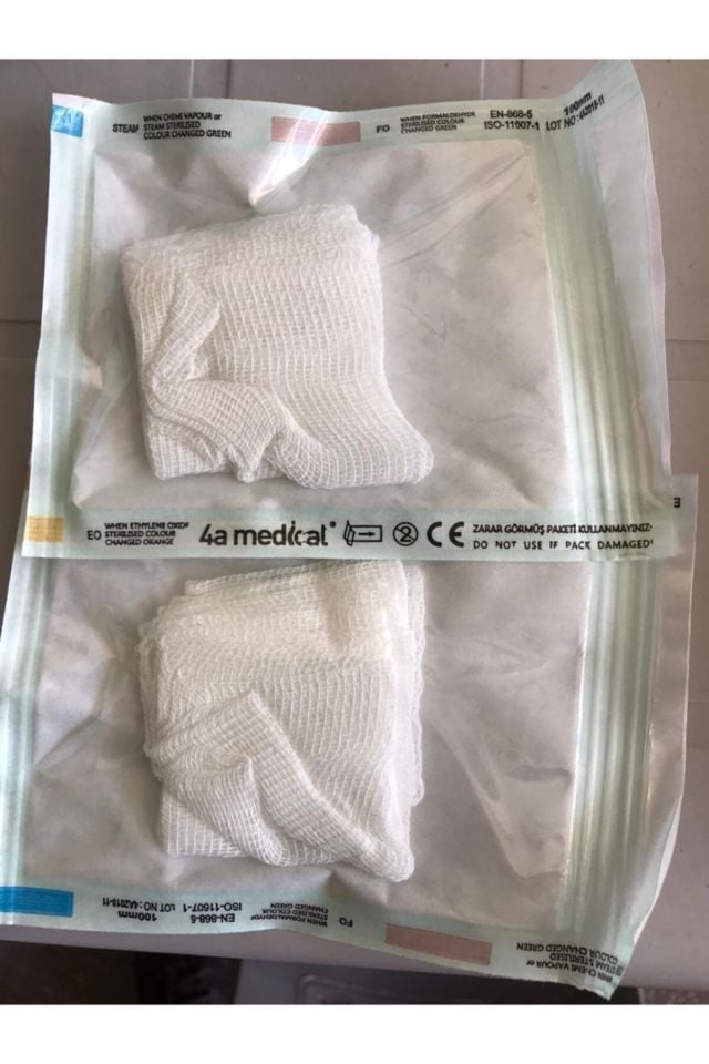 Steril Spanç 5x5 8 Katlı 100 lü paket