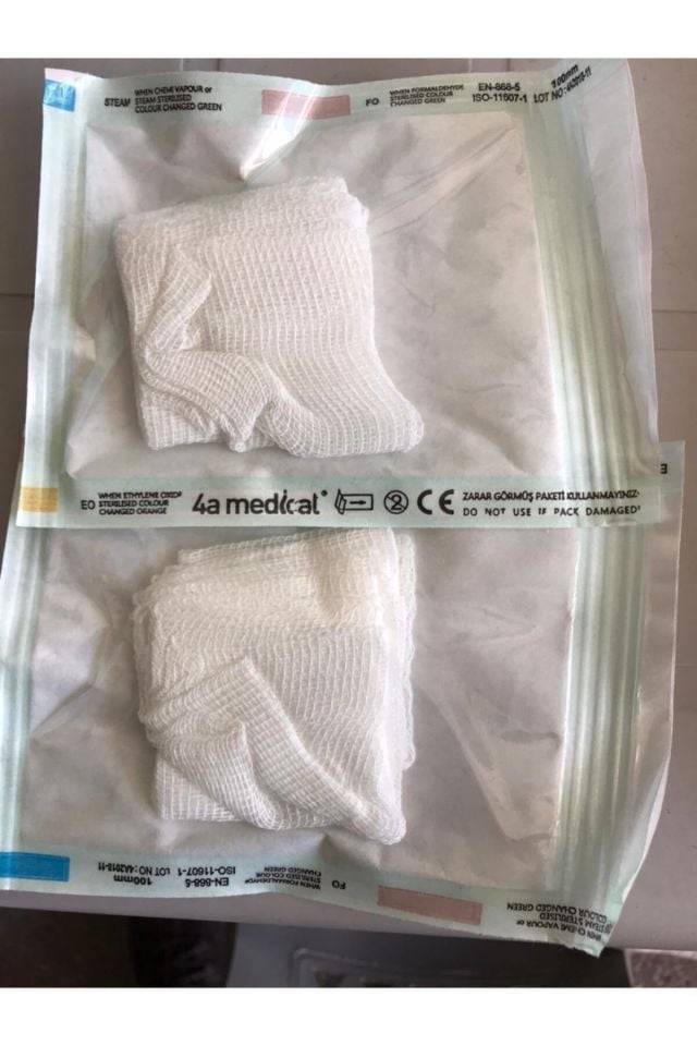Steril Spanç 5x5 8 Katlı 100 lü paket