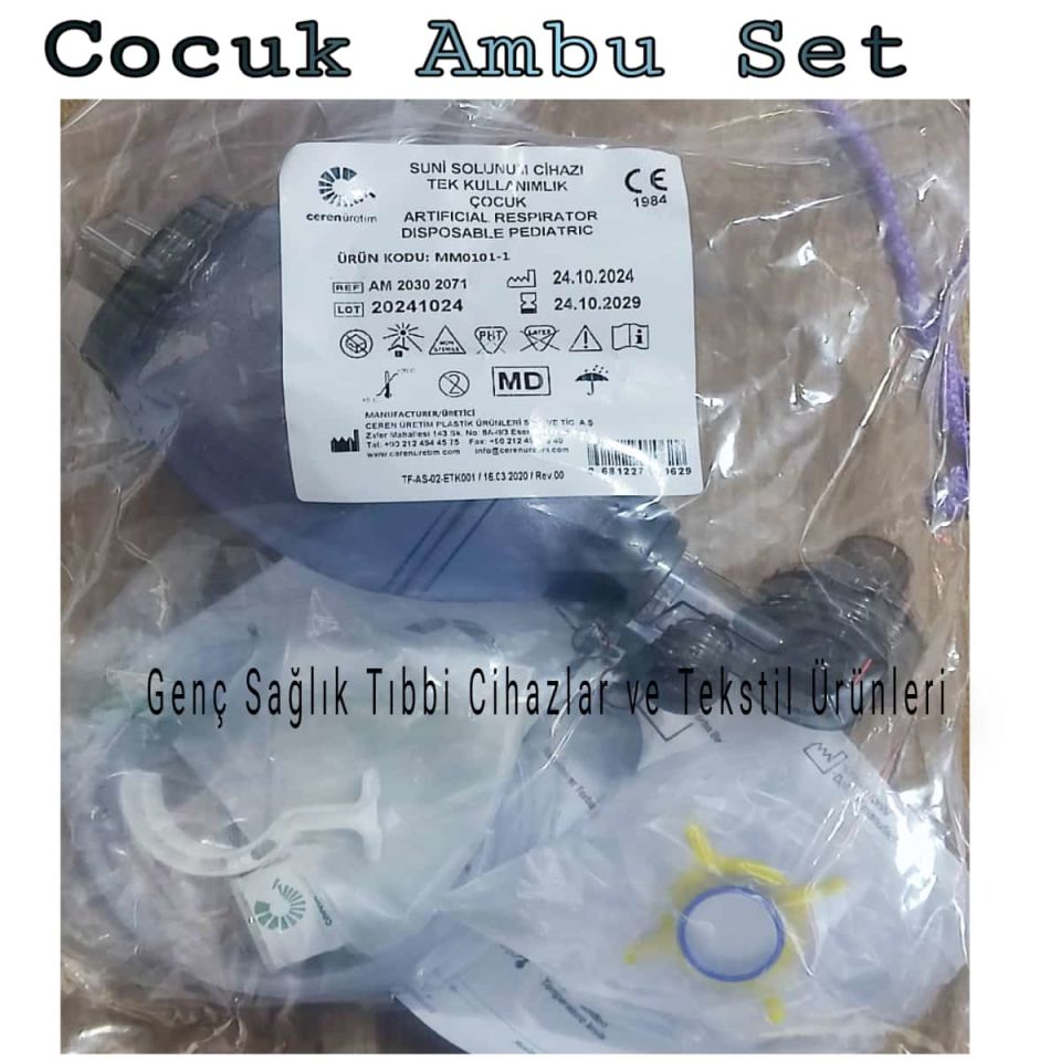 Suni Solunum Ambu Seti (PEDİATRİK )