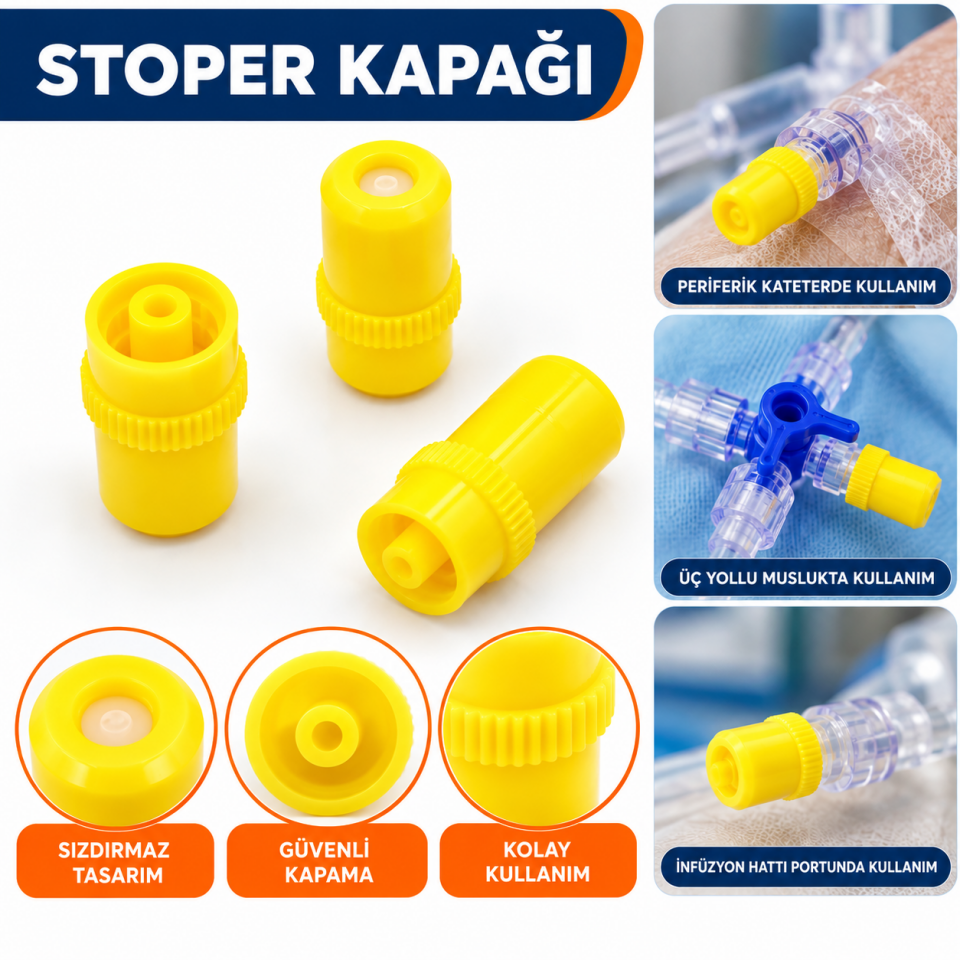 Heparin Kapağı Beyaz(Easyflow)