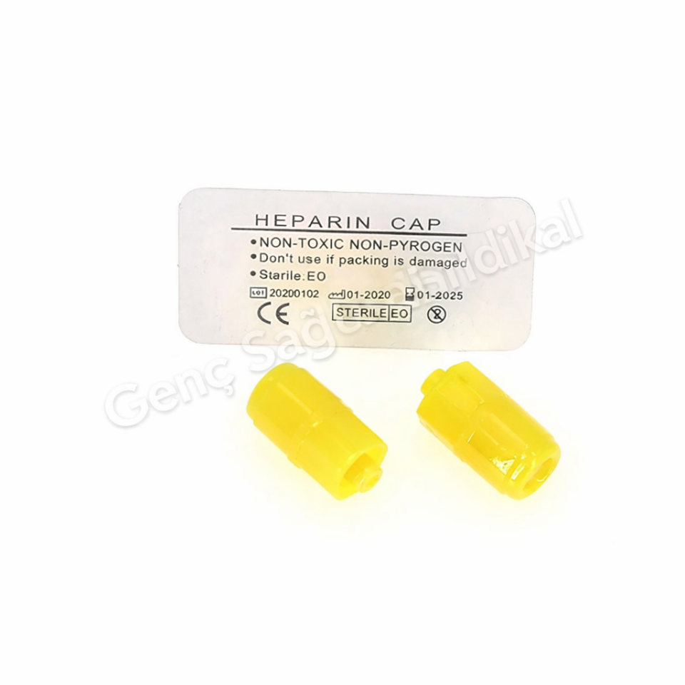 Heparin Kapağı Sarı Easyflow Steril IV Branül Kapağı