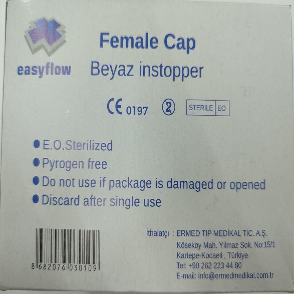 Heparin Kapağı Beyaz(Easyflow)