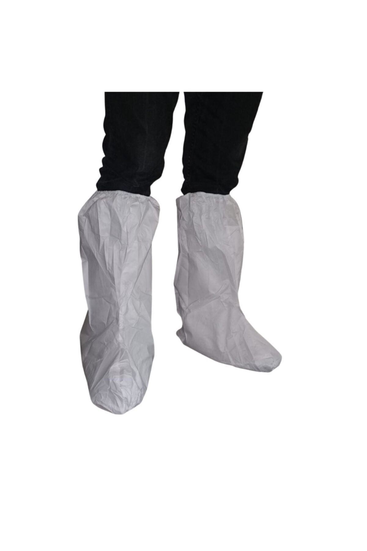 Lamineli Çizme Galoş.Bot Galoş Taban Beyaz(200 Adet)