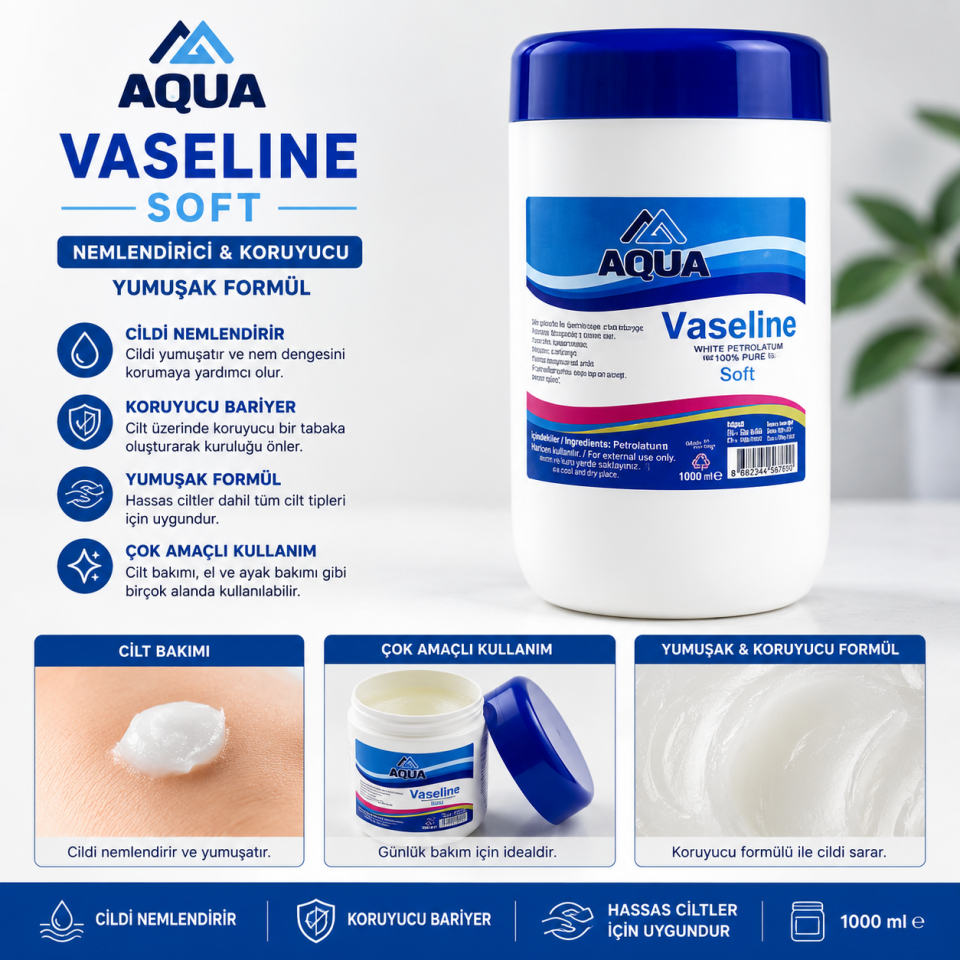 Aqua Katı Vazelin 1 LT