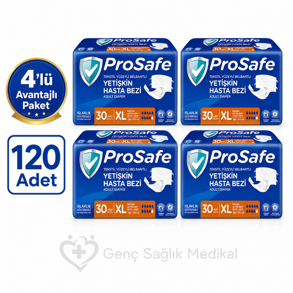 Prosafe Belbantlı Hasta Bezi 120'Li Paket