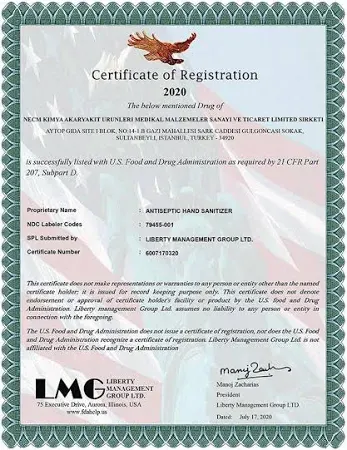 Derm Biorad 1lt El ve Cilt Dezenfektan %70 Alkol Bazlı