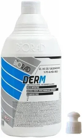 Derm Biorad 1lt El ve Cilt Dezenfektan %70 Alkol Bazlı